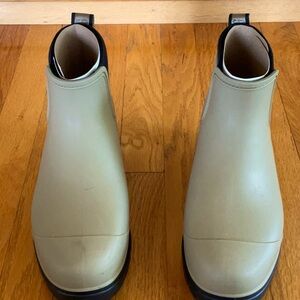 UGG Beige Ankle Rain Boots